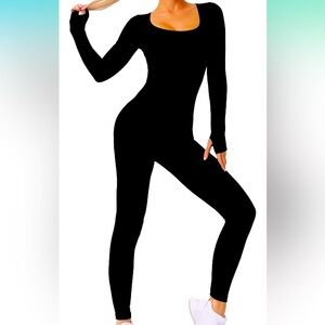 Black Full-Body Stretch Suit